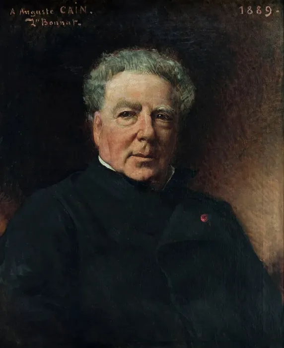 Framed Print : Portrait of Augustus Cain, 1889. Creator: Leon Joseph Florentin Bonnat Framed Print : Portrait of Augustus Cain, 1889. Creator: Leon Joseph Florentin Bonnat