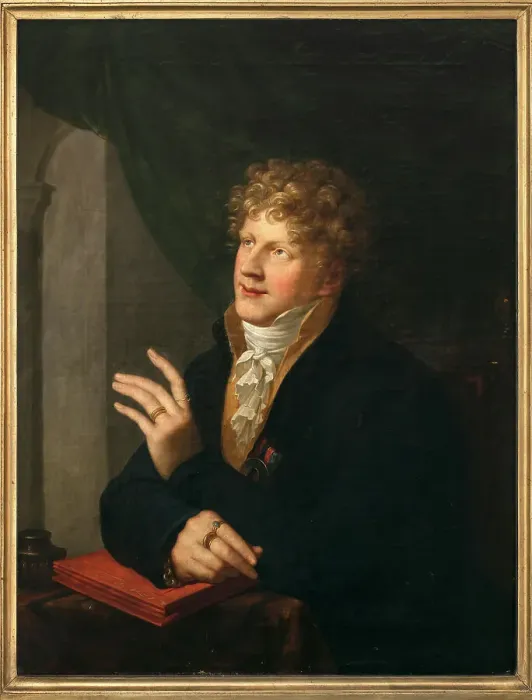 Framed Print : Portrait of Augustus, Duke of Saxe-Gotha-Altenburg (1772-1822). Creator: Grassi, Józef (1757-1838) Framed Print : Portrait of Augustus, Duke of Saxe-Gotha-Altenburg (1772-1822). Creator: Grassi, Józef (1757-1838)