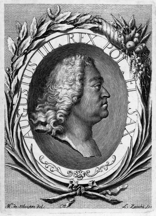 Framed Print : Portrait of Augustus III of Poland. Artist: Zucchi, Lorenzo (1704-1779) Framed Print : Portrait of Augustus III of Poland. Artist: Zucchi, Lorenzo (1704-1779)