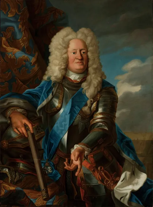 Framed Print : Portrait of Augustus William, Duke of Brunswick-Wolfenbuttel (1662-1731), c1720. Creator: Anonymous Framed Print : Portrait of Augustus William, Duke of Brunswick-Wolfenbuttel (1662-1731), c1720. Creator: Anonymous