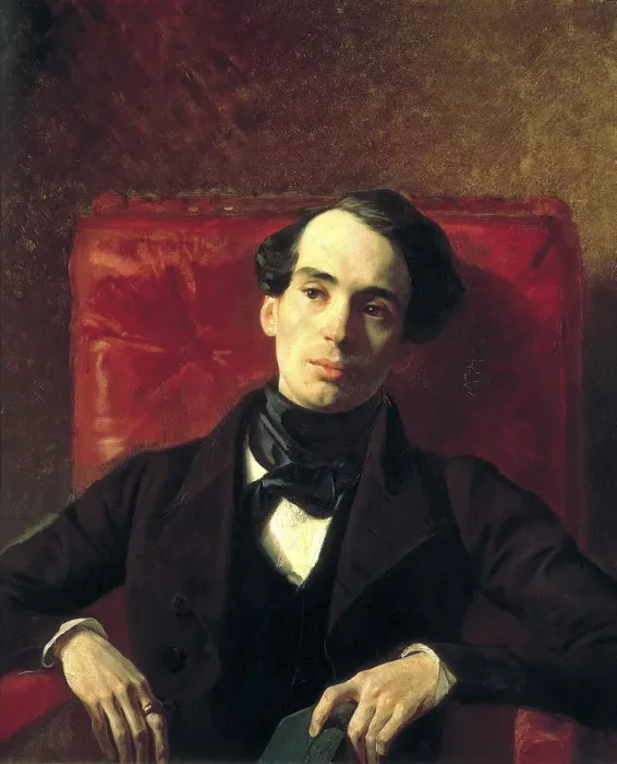 Framed Print : Portrait of the author Alexander Strugovshchikov, (1808-1878), 1840. Artist: Karl Briullov Framed Print : Portrait of the author Alexander Strugovshchikov, (1808-1878), 1840. Artist: Karl Briullov