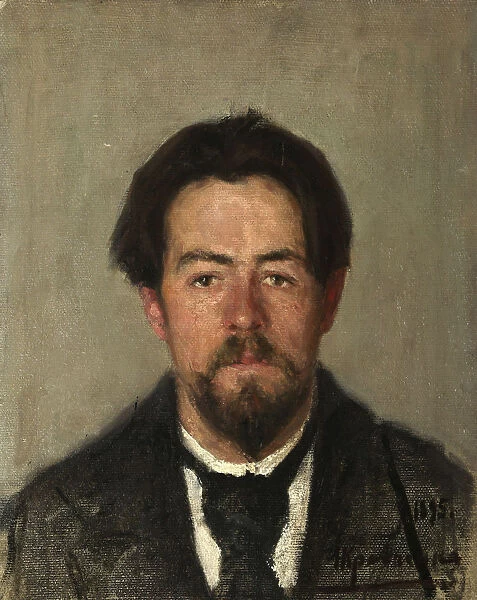 Portrait of the author Anton Chekhov, (1860-1904), 1895