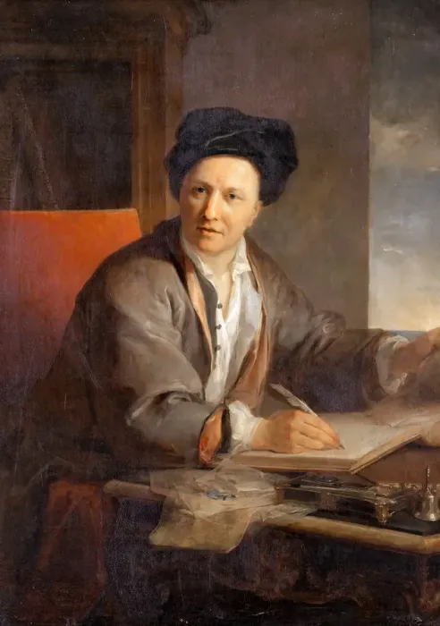 Framed Print : Portrait of the author Bernard le Bovier de Fontenelle (1657-1757). Artist: Galloche, Louis (1670-1761) Framed Print : Portrait of the author Bernard le Bovier de Fontenelle (1657-1757). Artist: Galloche, Louis (1670-1761)