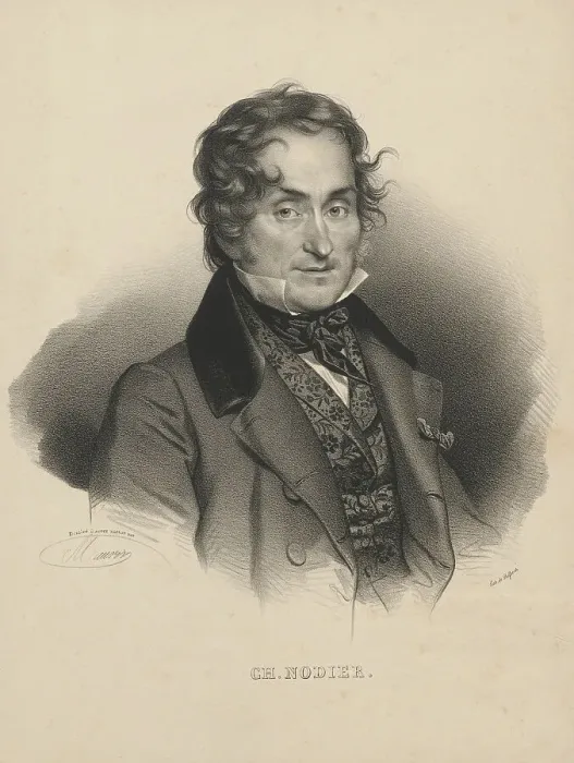 Framed Print : Portrait of the author Charles Nodier (1780-1877), 1830. Creator: Delpech, François Séraphin (1778-1825) Framed Print : Portrait of the author Charles Nodier (1780-1877), 1830. Creator: Delpech, François Séraphin (1778-1825)