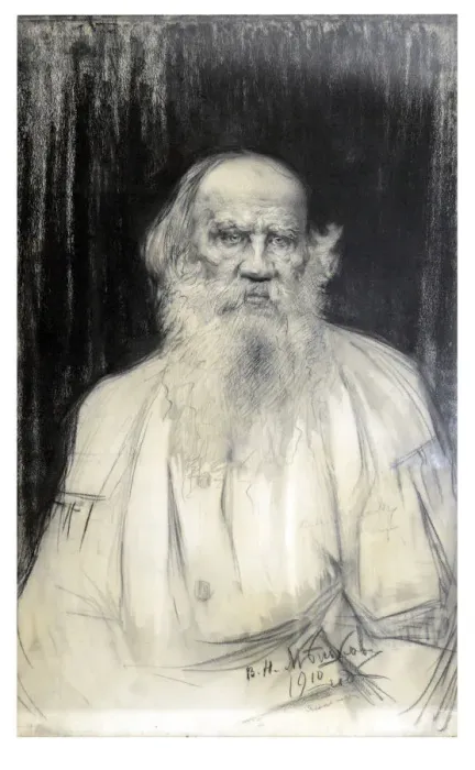 Framed Print : Portrait of the author Count Lev Nikolayevich Tolstoy (1828-1910)