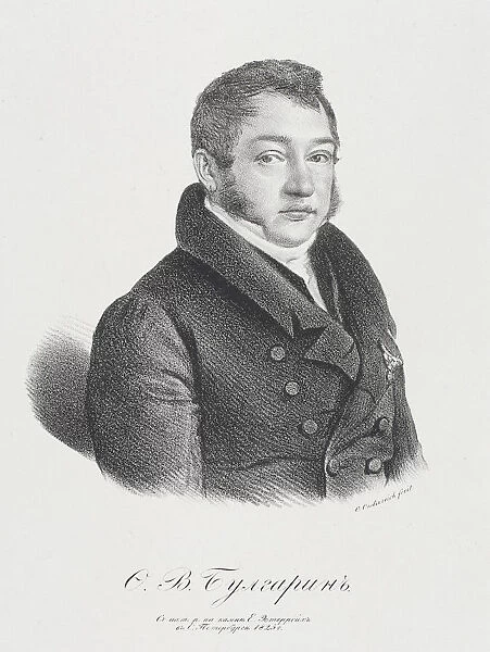 Portrait of the author Faddei Bulgarin (1789-1859)