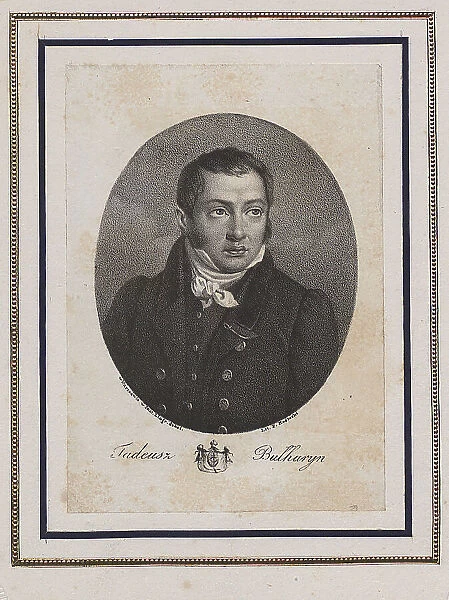 Portrait of the author Faddei Bulgarin (1789-1859), 1832. Creator: Kostecki, Franciszek (active 1819-1831)