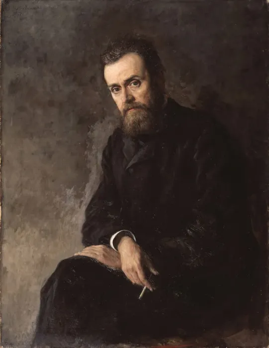 Framed Print : Portrait of the author Gleb Uspensky (1843-1902), 1884. Artist: Yaroshenko, Nikolai Alexandrovich (1846-1898) Framed Print : Portrait of the author Gleb Uspensky (1843-1902), 1884. Artist: Yaroshenko, Nikolai Alexandrovich (1846-1898)