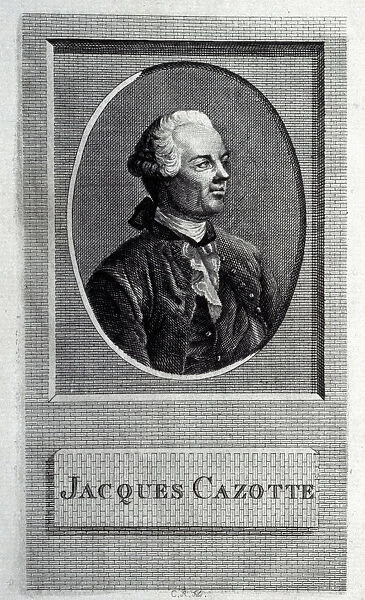 Portrait of the author Jacques Cazotte (1720-1792), 18th century