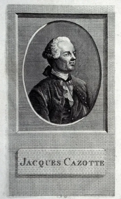 Framed Print : Portrait of the author Jacques Cazotte (1720-1792). Artist: French master Framed Print : Portrait of the author Jacques Cazotte (1720-1792). Artist: French master