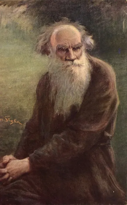 Framed Print : Portrait of the author Leo N. Tolstoy (1828-1910), 1910. Artist: Styka, Jan (1858-1925) Framed Print : Portrait of the author Leo N. Tolstoy (1828-1910), 1910. Artist: Styka, Jan (1858-1925)