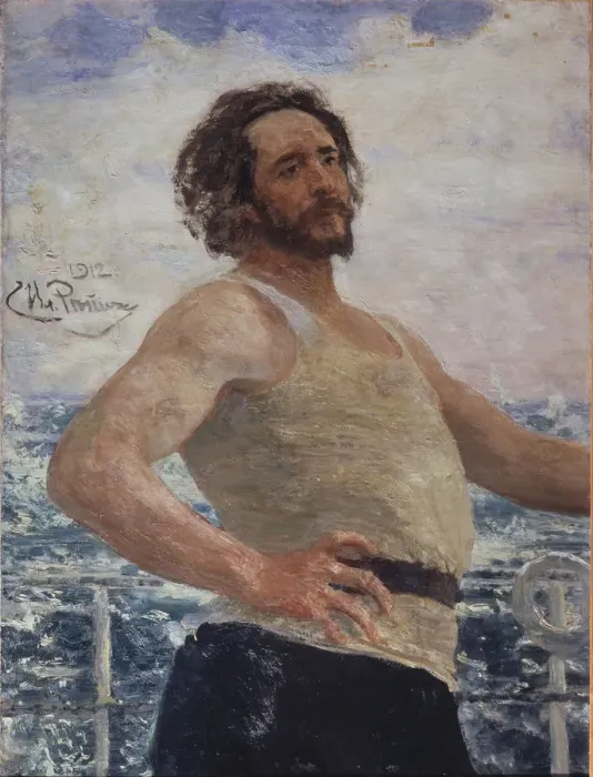 Framed Print : Portrait of the author Leonid Andreyev (1871-1919), 1912. Artist: Repin, Ilya Yefimovich (1844-1930) Framed Print : Portrait of the author Leonid Andreyev (1871-1919), 1912. Artist: Repin, Ilya Yefimovich (1844-1930)