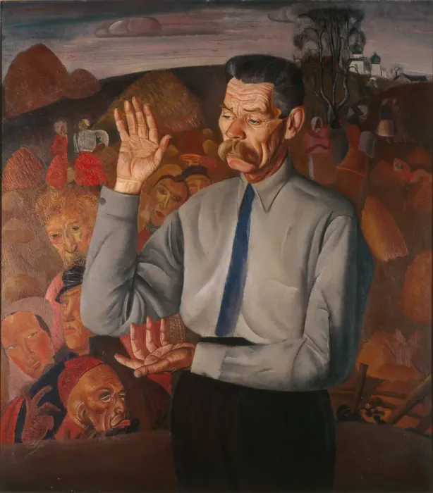 Framed Print : Portrait of the author Maxim Gorky (1868-1939), 1926. Artist: Grigoriev, Boris Dmitryevich (1886-1939) Framed Print : Portrait of the author Maxim Gorky (1868-1939), 1926. Artist: Grigoriev, Boris Dmitryevich (1886-1939)