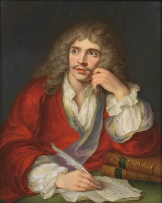Framed Print : Portrait of the author Moliere (1622-1673) Framed Print : Portrait of the author Moliere (1622-1673)