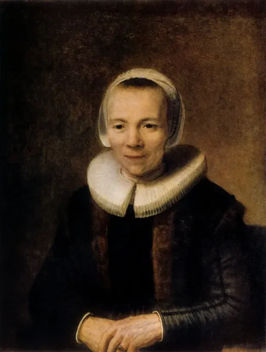 Framed Print : Portrait of Baertje Martens, 1649. Artist: Rembrandt Harmensz van Rijn Framed Print : Portrait of Baertje Martens, 1649. Artist: Rembrandt Harmensz van Rijn