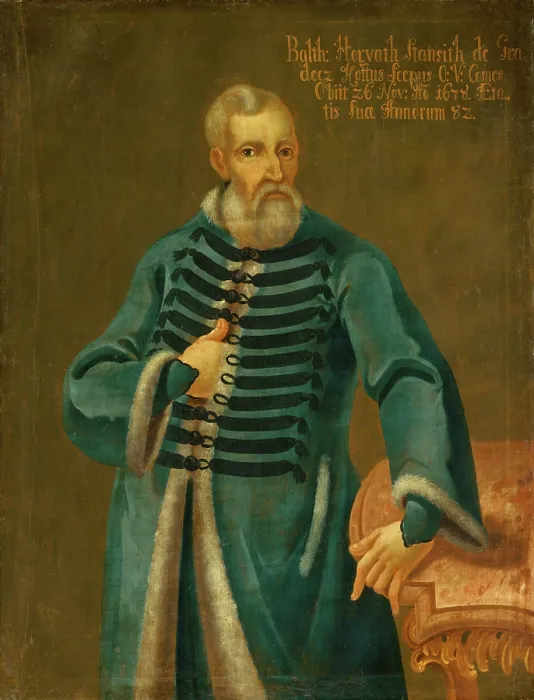 Framed Print : Portrait of Balthazar Horvath-Stancic as a 82-Year-Old Man, 1678. Creator: Unknown Framed Print : Portrait of Balthazar Horvath-Stancic as a 82-Year-Old Man, 1678. Creator: Unknown