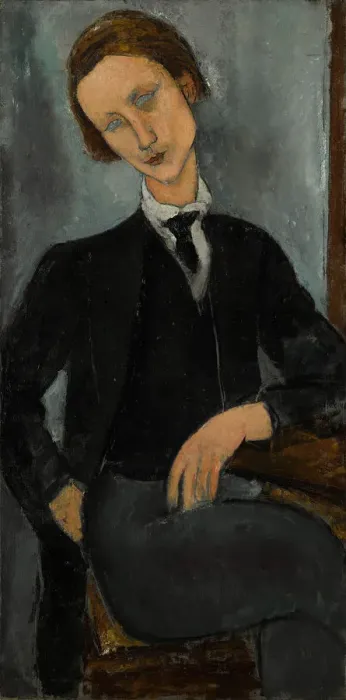 Framed Print : Portrait of Baranowski, 1918. Creator: Modigliani, Amedeo (1884-1920) Framed Print : Portrait of Baranowski, 1918. Creator: Modigliani, Amedeo (1884-1920)