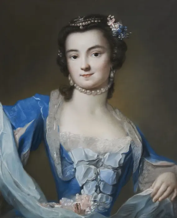 Framed Print : Portrait of Barbara Campanini (1721-1799), c1740. Creator: Carriera; Rosalba Giovanna (1657-1757) Framed Print : Portrait of Barbara Campanini (1721-1799), c1740. Creator: Carriera; Rosalba Giovanna (1657-1757)