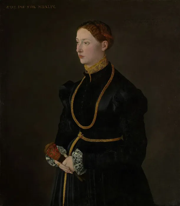 Framed Print : Portrait of Barbara Kressin, 1544. Creator: Unknown Framed Print : Portrait of Barbara Kressin, 1544. Creator: Unknown