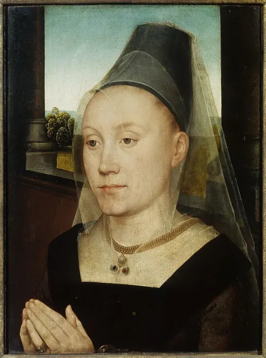 Framed Print : Portrait of Barbara van Vlaendenbergh, 1482. Creator: Memling; Hans (1433 / 40-1494) Framed Print : Portrait of Barbara van Vlaendenbergh, 1482. Creator: Memling; Hans (1433 / 40-1494)