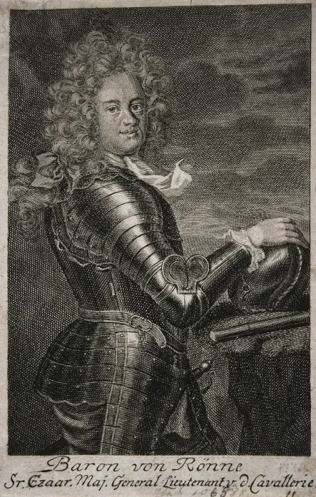 Framed Print : Portrait of Baron Carl Ewald von Roenne (1663?1716). Artist: Anonymous Framed Print : Portrait of Baron Carl Ewald von Roenne (1663?1716). Artist: Anonymous