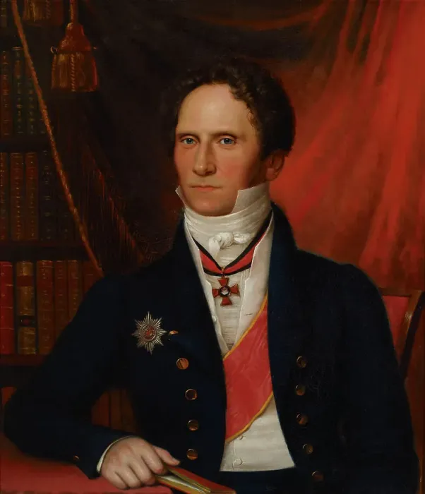 Framed Print : Portrait of Baron Carl Johan Walleen, c1810s. Creator: Johan Erik Lindh Framed Print : Portrait of Baron Carl Johan Walleen, c1810s. Creator: Johan Erik Lindh