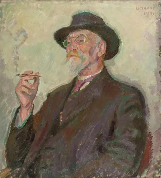 Framed Print : Portrait of Baron Ernst Wrede, Forester, 1914. Creator: Verner Thome Framed Print : Portrait of Baron Ernst Wrede, Forester, 1914. Creator: Verner Thome