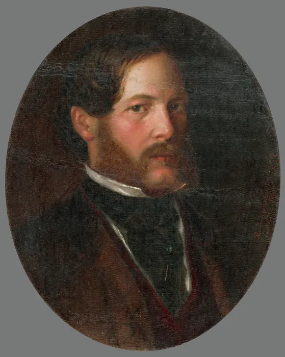 Framed Print : Portrait of Baron Gejza Mednyanszky, 1855. Creator: Kalman Rudnyanszky Framed Print : Portrait of Baron Gejza Mednyanszky, 1855. Creator: Kalman Rudnyanszky