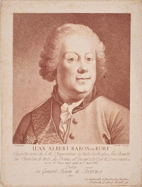 Portrait of Baron Johann Albrecht von Korff (1697-1766), Mid of the 18th cen