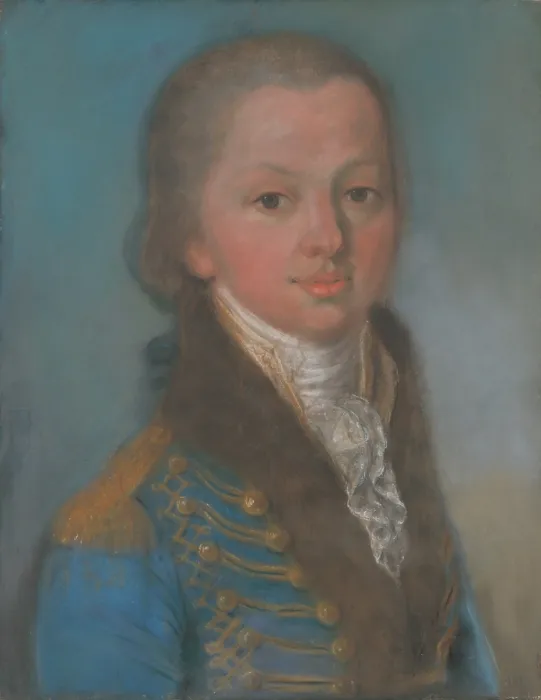 Framed Print : Portrait of Baron Joseph Mednyanszky at Young Age, 1800-1810. Creator: Unknown Framed Print : Portrait of Baron Joseph Mednyanszky at Young Age, 1800-1810. Creator: Unknown