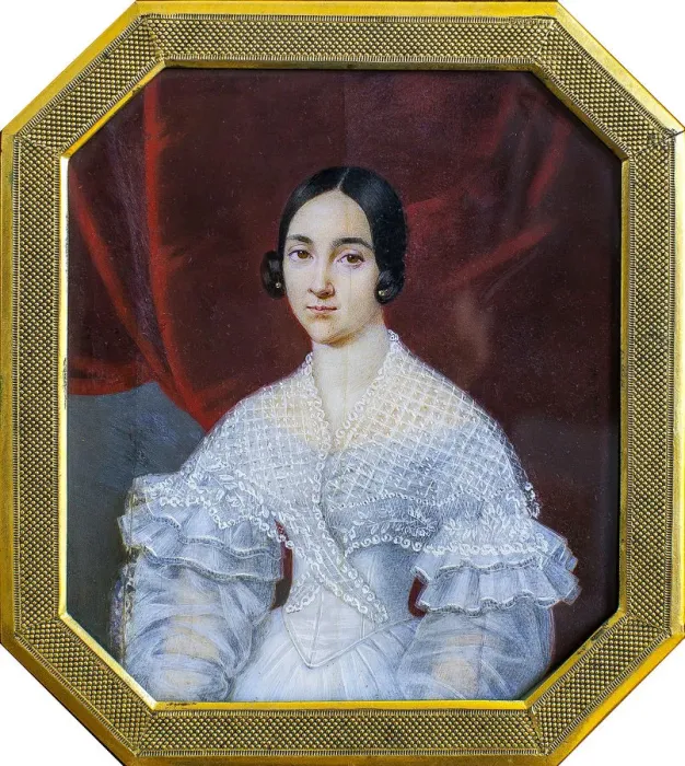 Framed Print : Portrait of Baroness Ekaterina Nikolayevna de Heeckeren (1809-1843), nee Goncharova Framed Print : Portrait of Baroness Ekaterina Nikolayevna de Heeckeren (1809-1843), nee Goncharova