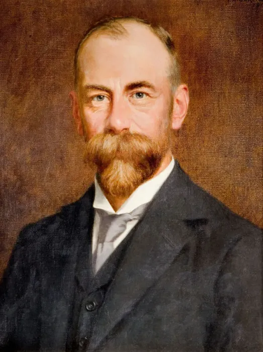 Framed Print : Portrait of Barrow Cadbury, 1912. Creator: Thomas Bowman Garvie Framed Print : Portrait of Barrow Cadbury, 1912. Creator: Thomas Bowman Garvie