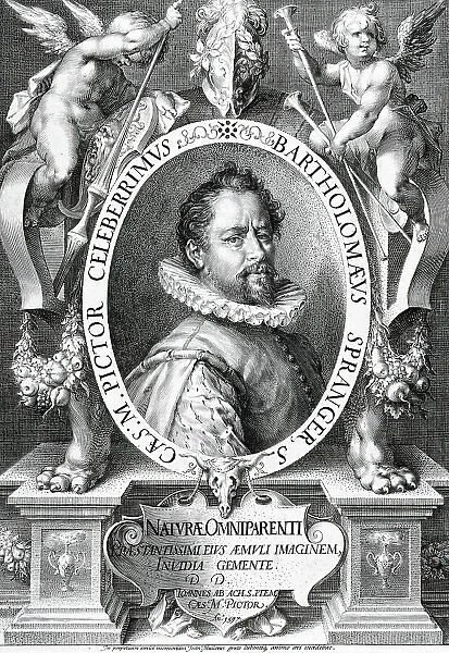 Portrait of Bartholomeus Spranger, 1597. Creator: Jan Muller