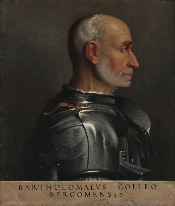 Framed Print : Portrait of Bartolomeo Colleoni, 1566-1568. Creator: Moroni, Giovan Battista (1520 / 25-1578) Framed Print : Portrait of Bartolomeo Colleoni, 1566-1568. Creator: Moroni, Giovan Battista (1520 / 25-1578)