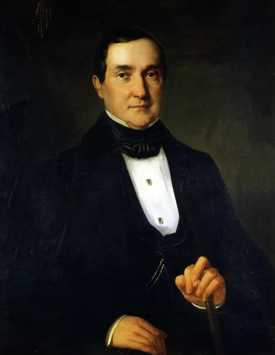 Framed Print : Portrait of Bartolomeo Merelli (1793-1879). Creator: Anonymous Framed Print : Portrait of Bartolomeo Merelli (1793-1879). Creator: Anonymous