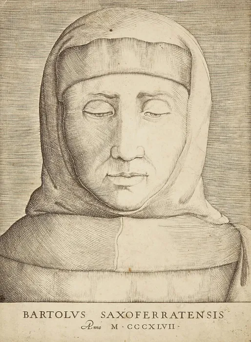 Framed Print : Portrait of Bartolus de Saxoferrato (1313-1357). Creator: Vico, Enea (1523-1567) Framed Print : Portrait of Bartolus de Saxoferrato (1313-1357). Creator: Vico, Enea (1523-1567)