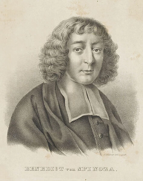 Portrait of Baruch Spinoza, c. 1830-1840. Creator: Küstner, Gottfried (1800-1864)