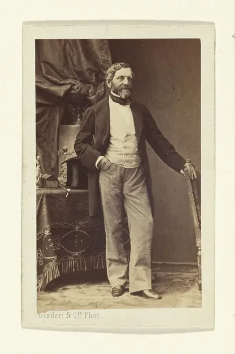 Framed Print : Portrait of a Bearded Man, 1865-1870. Creator: Disderi & Cie Framed Print : Portrait of a Bearded Man, 1865-1870. Creator: Disderi & Cie