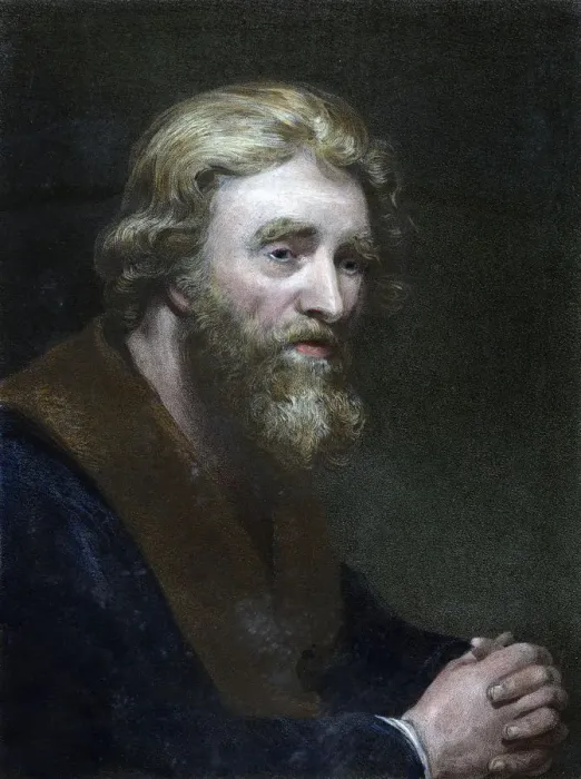 Framed Print : Portrait of a bearded man, 19th century. Artist: Richard James Lane Framed Print : Portrait of a bearded man, 19th century. Artist: Richard James Lane