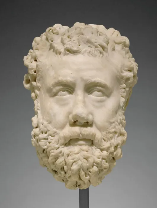 Framed Print : Portrait of a Bearded Man, A.D. 200-225. Creator: Unknown Framed Print : Portrait of a Bearded Man, A.D. 200-225. Creator: Unknown