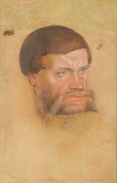 Portrait of a bearded man (Joachim I, Prince of Anhalt-Dessau?), c.1540. Creator: Cranach, Lucas, the Younger (1515-1586)
