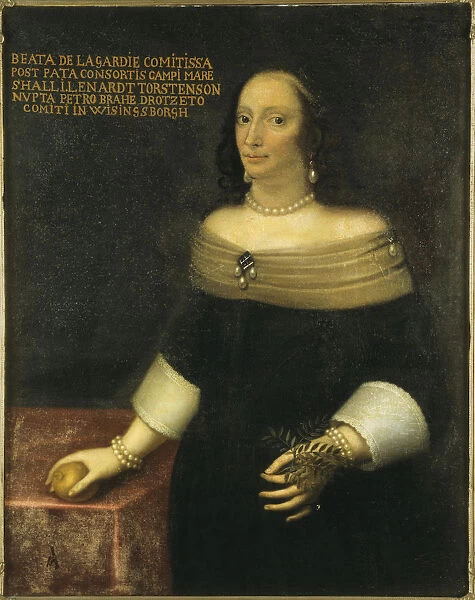 Portrait of Beata De la Gardie (1612-1680), c. 1653. Creator: Anonymous