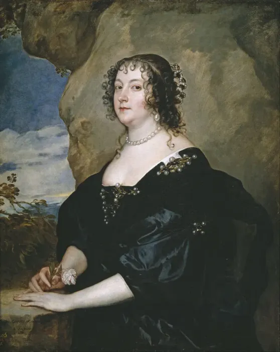 Framed Print : Portrait of Beatrice, Countess of Oxford. Artist: Dyck, Sir Anthony van (1599-1641) Framed Print : Portrait of Beatrice, Countess of Oxford. Artist: Dyck, Sir Anthony van (1599-1641)