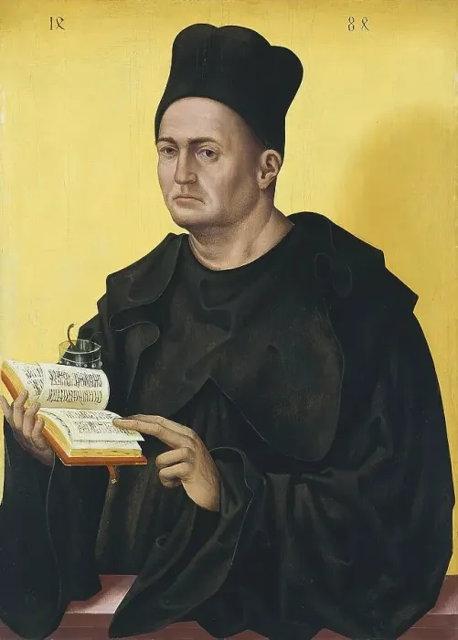 Framed Print : Portrait of a Benedictine Abbot, 1484. Creator: Jan Polack Framed Print : Portrait of a Benedictine Abbot, 1484. Creator: Jan Polack