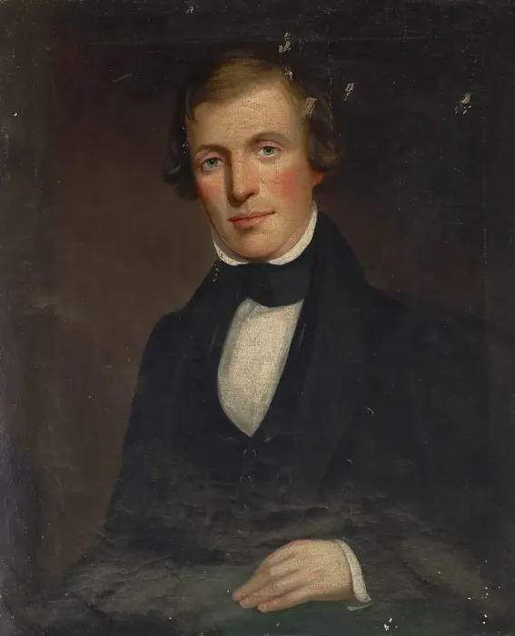 Framed Print : Portrait of Benjamin Conklin, 1813-1873. Creator: John Insco Williams Framed Print : Portrait of Benjamin Conklin, 1813-1873. Creator: John Insco Williams