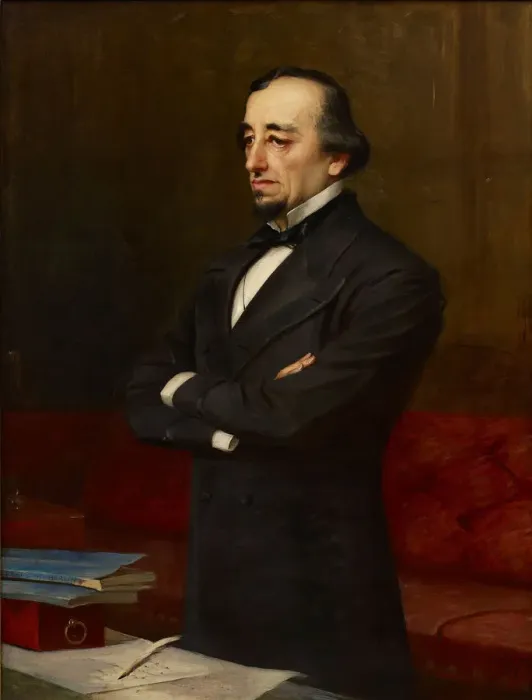 Framed Print : Portrait of Benjamin Disraeli, 1st Earl of Beaconsfield (1804-1881)