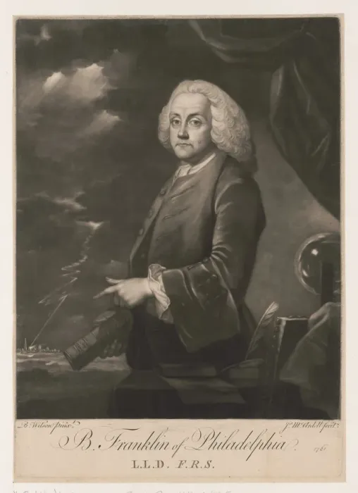 Framed Print : Portrait of Benjamin Franklin, 1761 Framed Print : Portrait of Benjamin Franklin, 1761