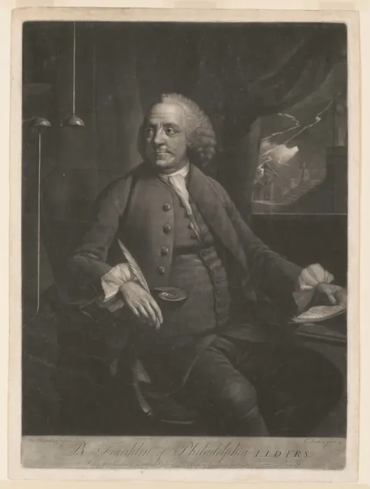 Framed Print : Portrait of Benjamin Franklin, Between 1763 and 1785 Framed Print : Portrait of Benjamin Franklin, Between 1763 and 1785