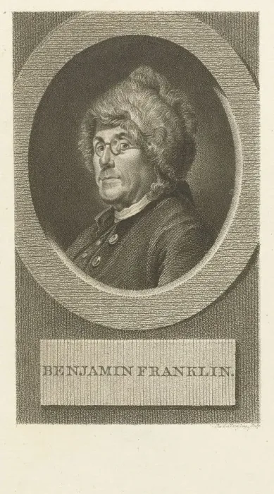 Framed Print : Portrait of Benjamin Franklin, 1790s Framed Print : Portrait of Benjamin Franklin, 1790s