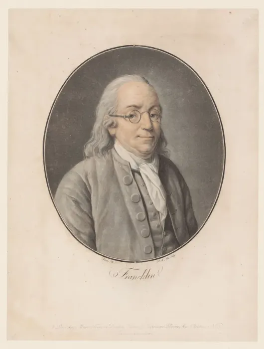Framed Print : Portrait of Benjamin Franklin, 1793-1794 Framed Print : Portrait of Benjamin Franklin, 1793-1794